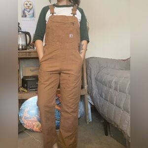 Carhartt Double Knee Canvas Overalls Women's Small